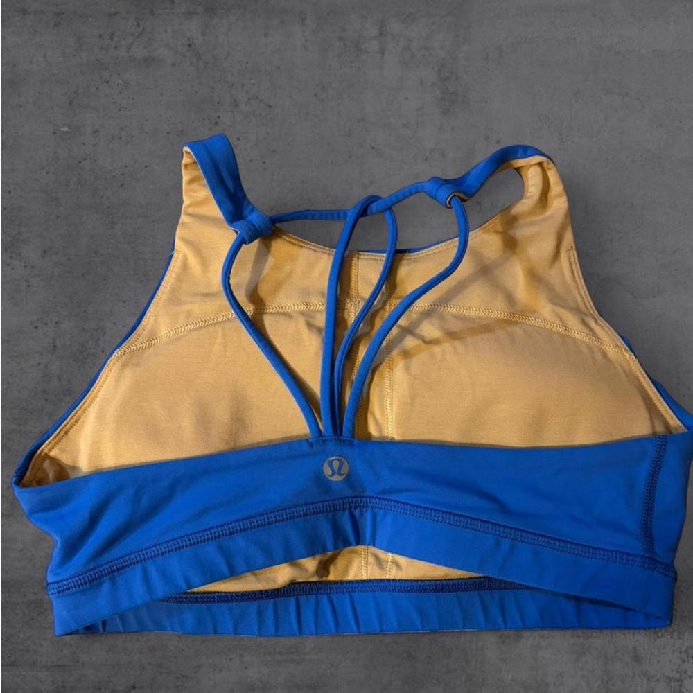 Lululemon Trinity‎ Padded Blue Strappy Sports Bra - Picture 6 of 7